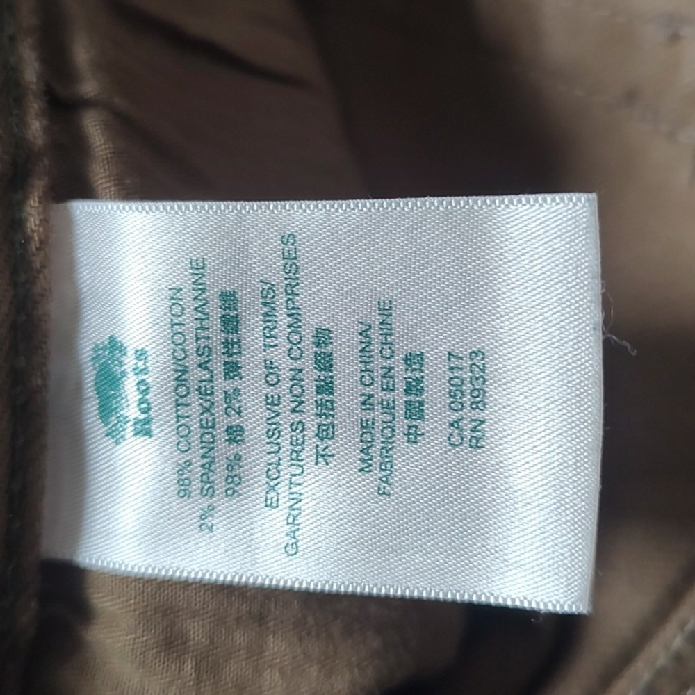 Roots Men's Tan Pants